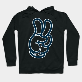 Peace Sign Hand - Comic retro Hoodie